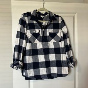 JCrew fleece half zip